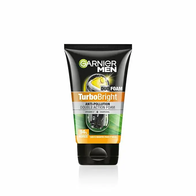 Garnier Men Face Wash Brightening & Anti-Pollution TurboBright Double Action 50g